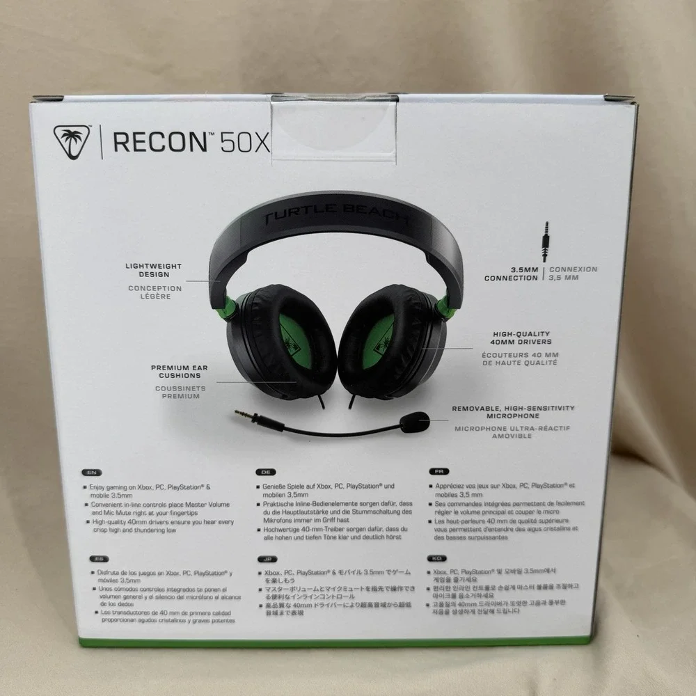Turtle Beach Ear Force Recon (TBS-2303-05) 50X Stereo Gaming Wired Headset Black